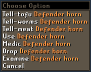 Defender horn options