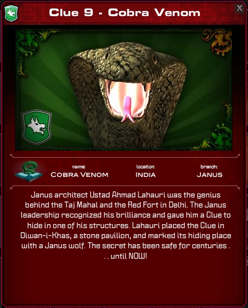 King Cobra Venom | The 39 Clues Wiki | Fandom powered by Wikia