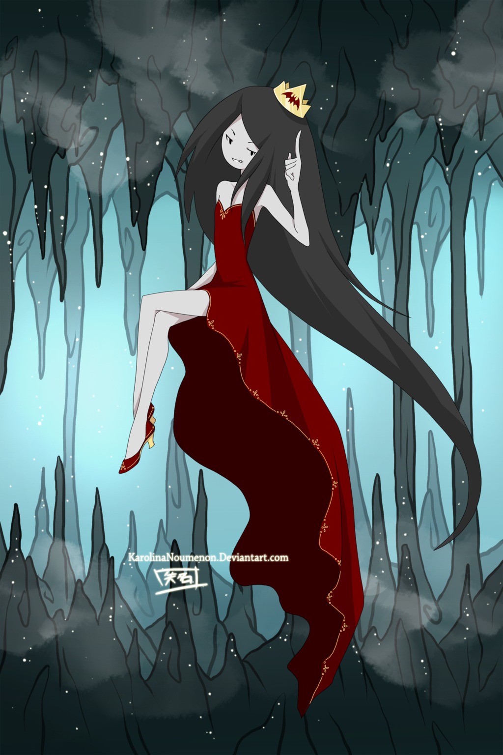 Image - Marceline the vampire queen omg she has a crown ...