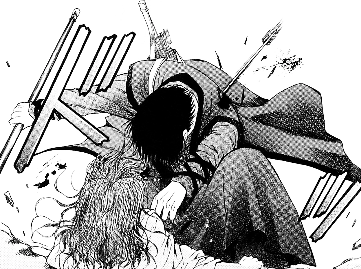 Image Hak takes an arrow for Yona.png Akatsuki No Yona Wiki