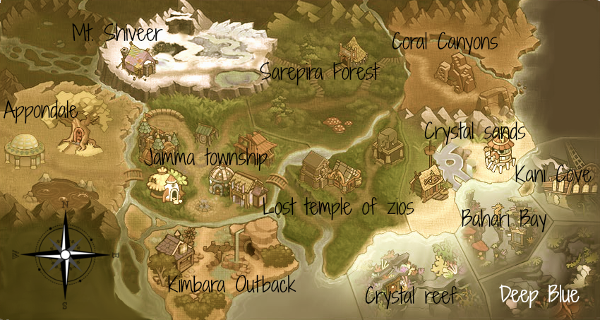 Animal Jam Forgotten Desert Map