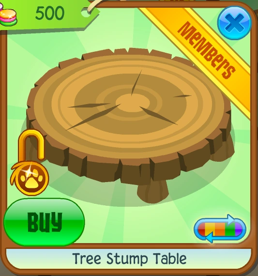 Tree Stump Table Animal Jam Wiki FANDOM powered by Wikia