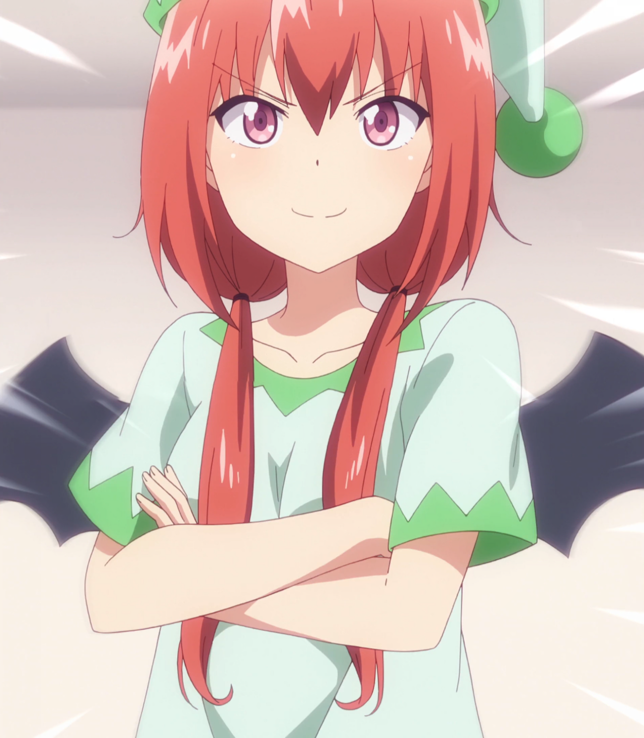 Image - Satania Pajamas Stitched Cap (Gabriel Dropout Ep 2).png