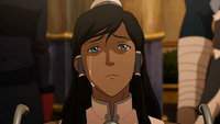 Korra tears up