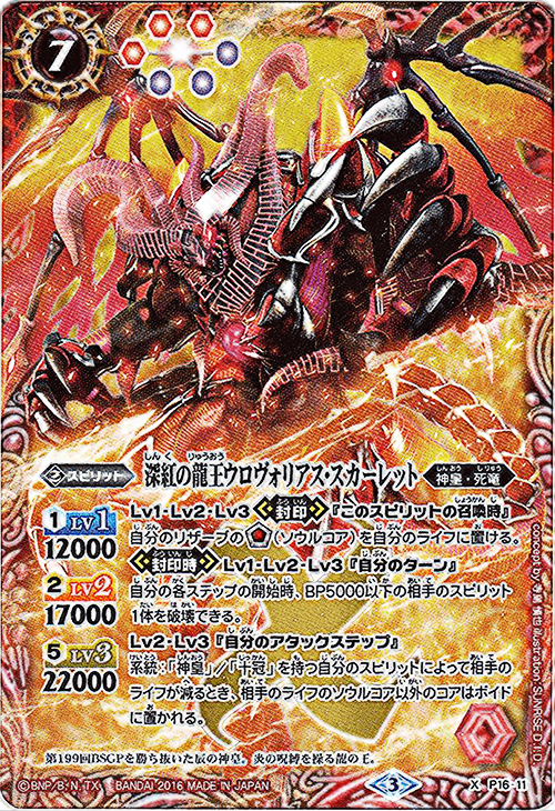 種類:Spirit/顏色:紅/造型:寺島慎也/插圖:SUNRISE_D.I.D.