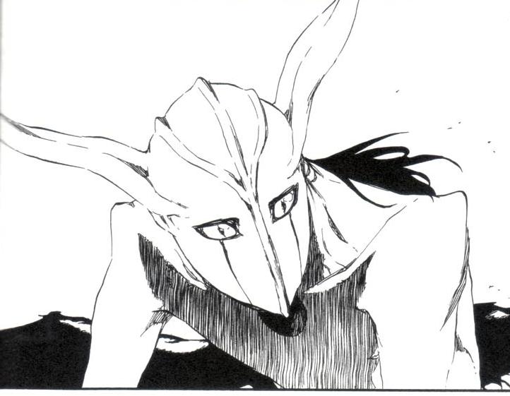 face, Bleach, anime, Kurosaki Ichigo, Ulquiorra Cifer, Vasto Lorde, Hollow,  Espada, splitting