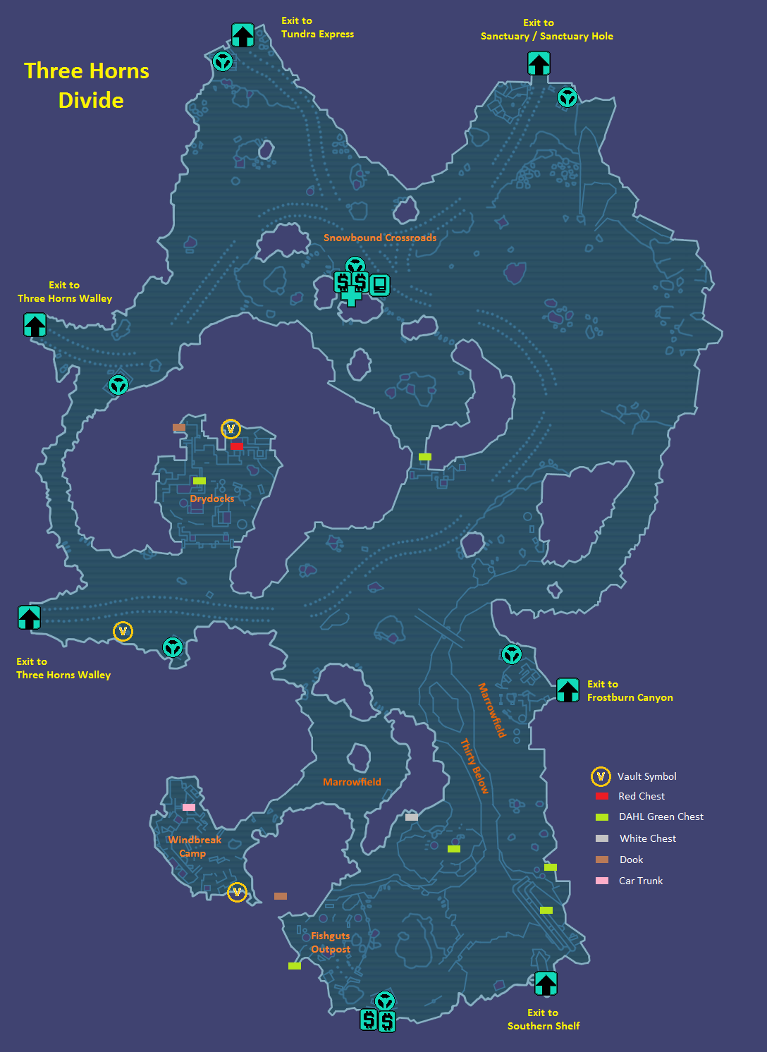 Marrowfields Borderlands 2 Location Of Tiny