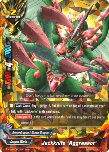 future card buddyfight jackknife dragon card