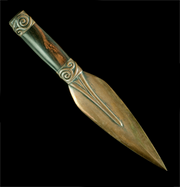 Bronze throwing knife