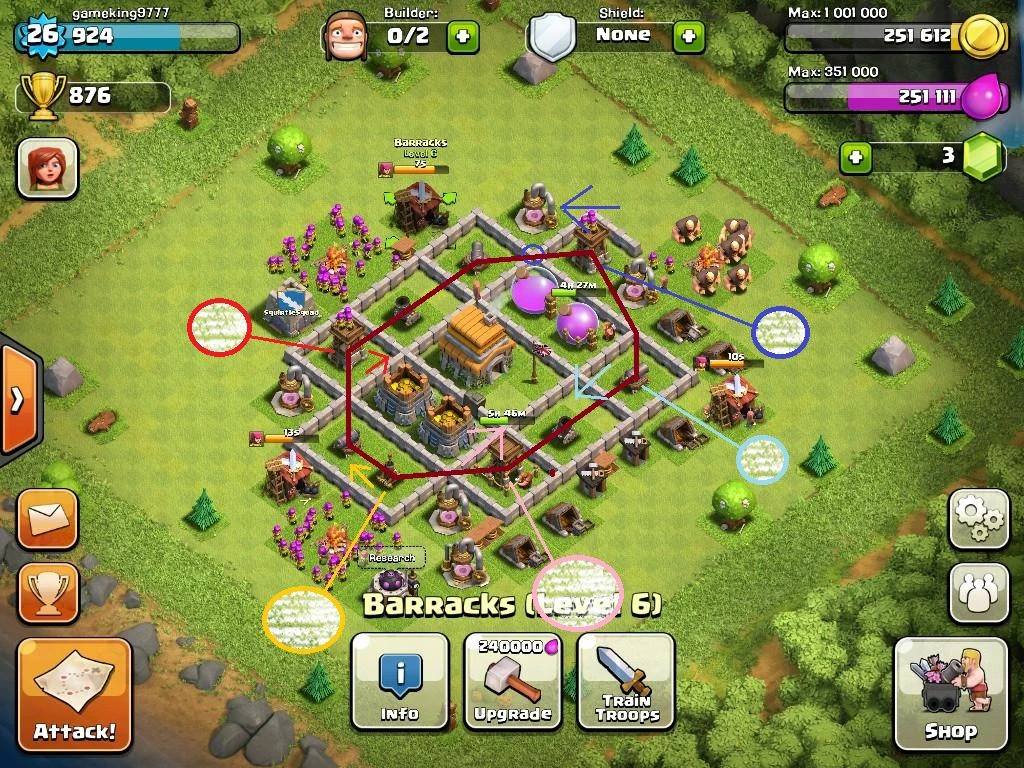 Villaggio Perfetto Clash Of Clans Municipio Livello 7