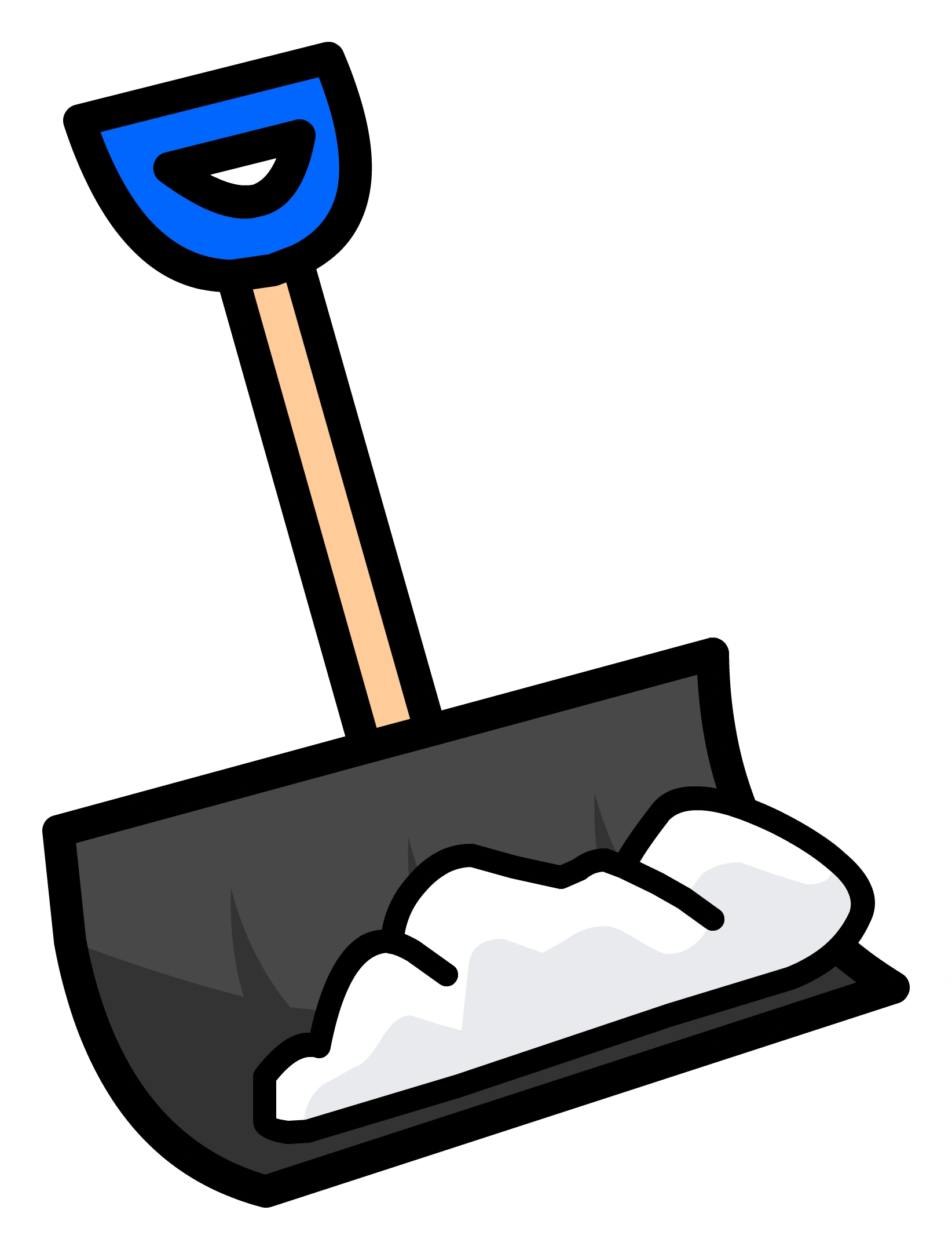 Image Blue Snow Shovel Pin.PNG Club Penguin Wiki Fandom powered
