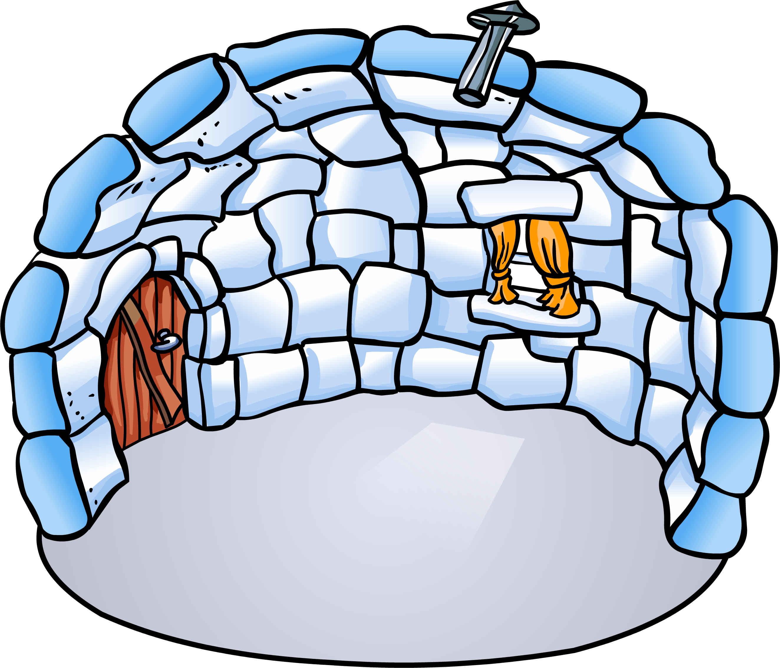 Make your own penguin playercard/ igloo.