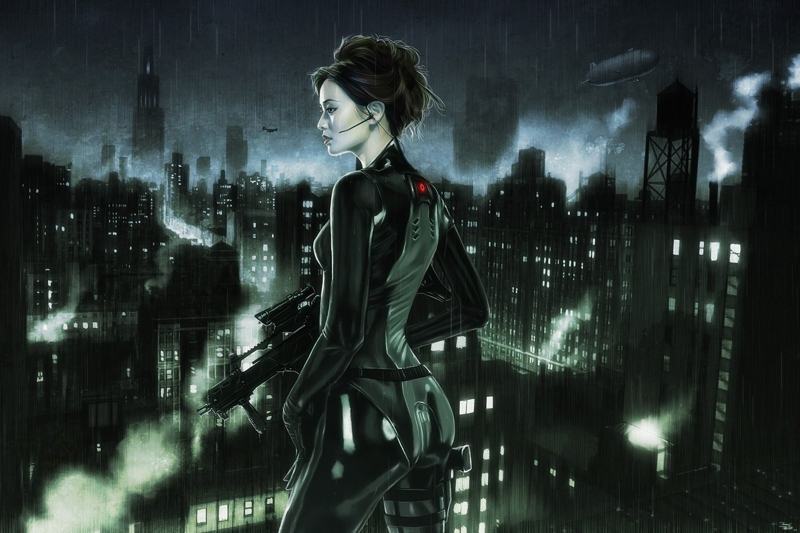 Cyberpunk Cyborg Girl Women Jonas De Ro Cyborg Science