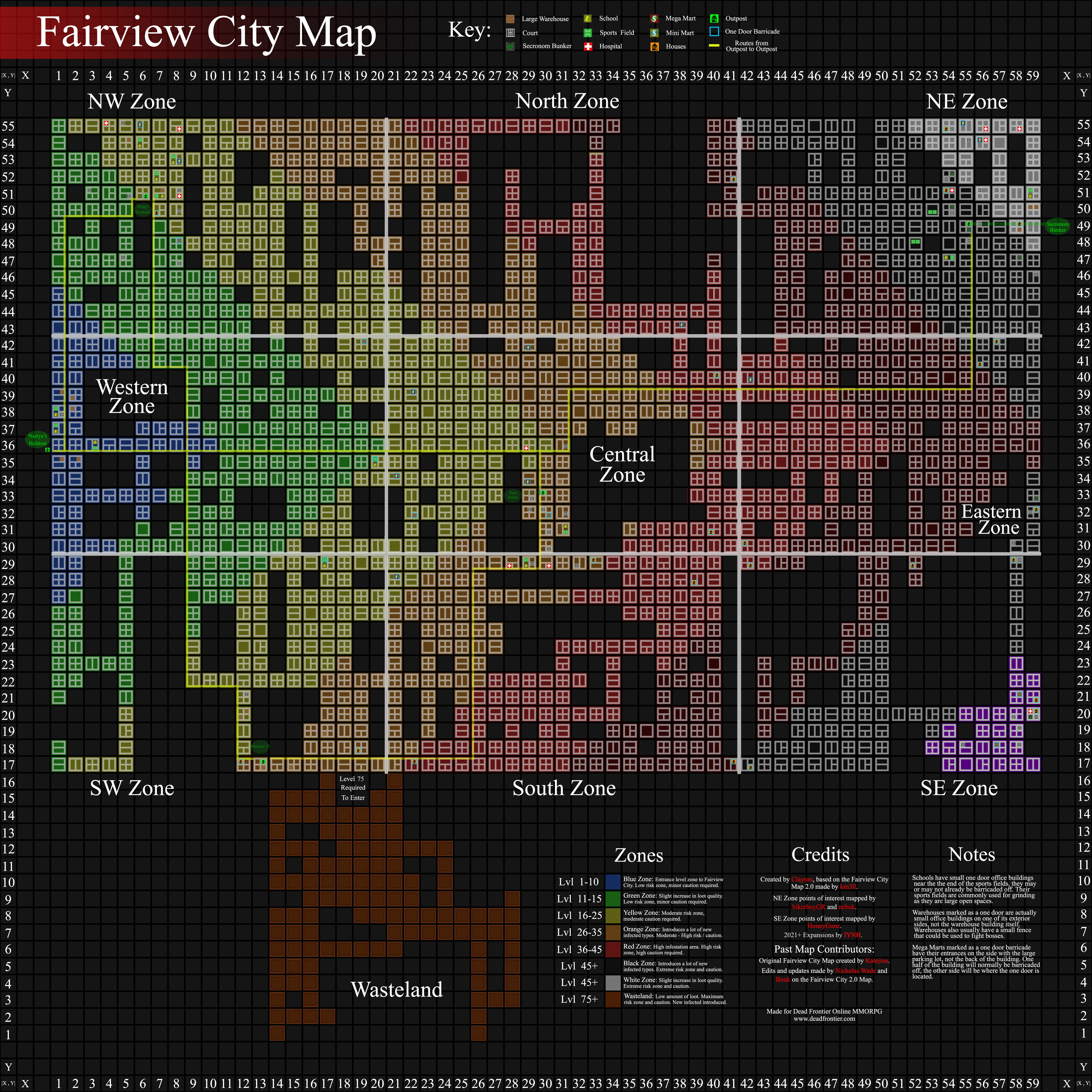dead frontier loot map 2017 dead frontier loot map 2017