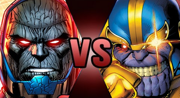 Znalezione obrazy dla zapytania darkseid vs thanos