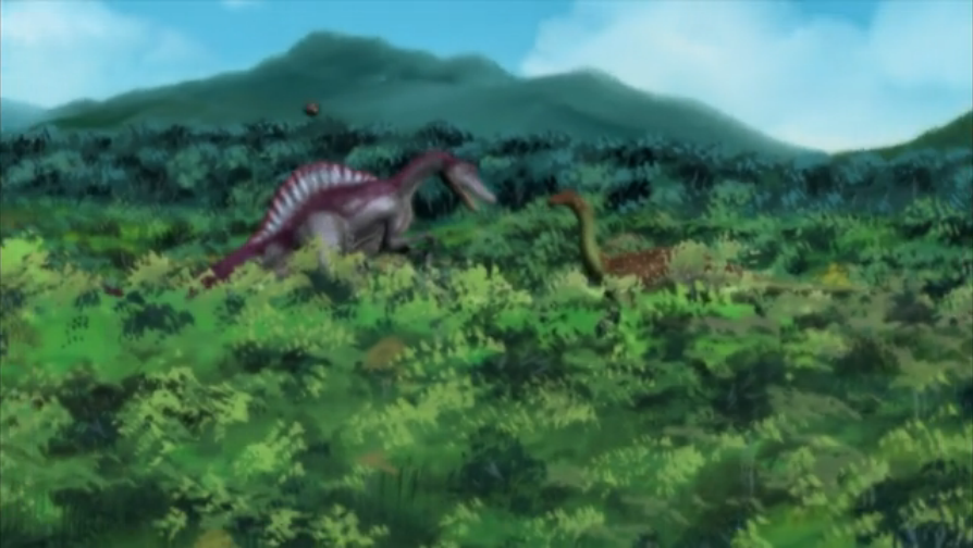 dinosaur with a spiny back