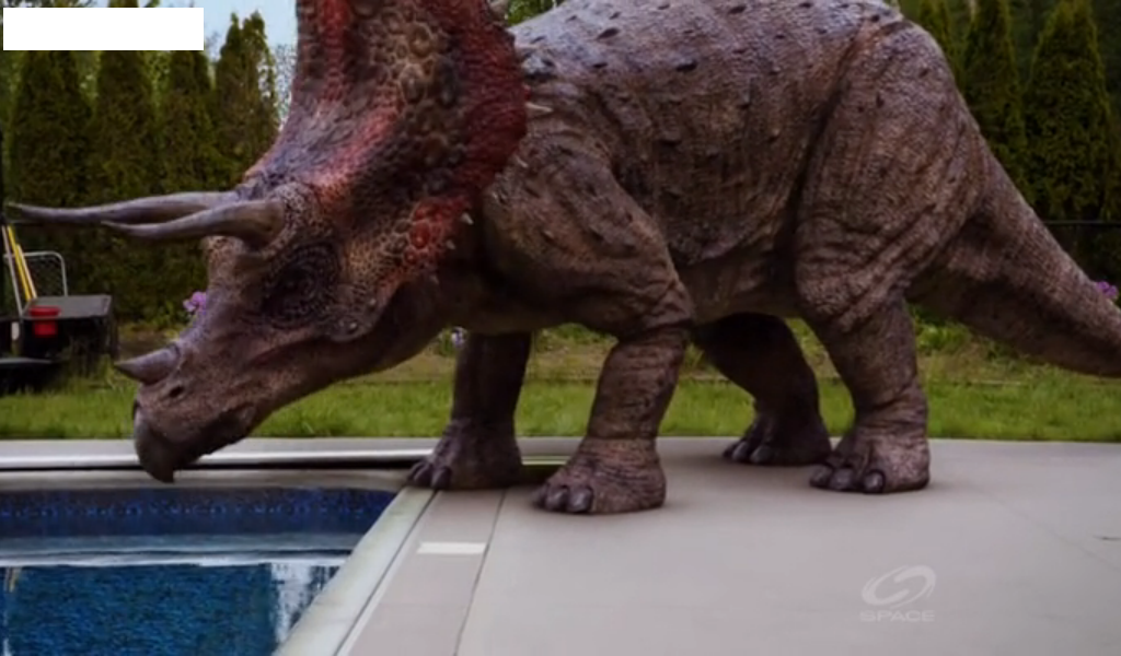 triceratops with 1 horn