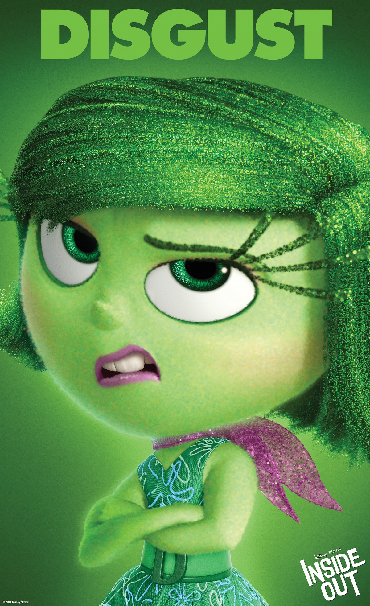 Image - Inside Out Character Poster Disgust.jpg Disney Wiki Fandom