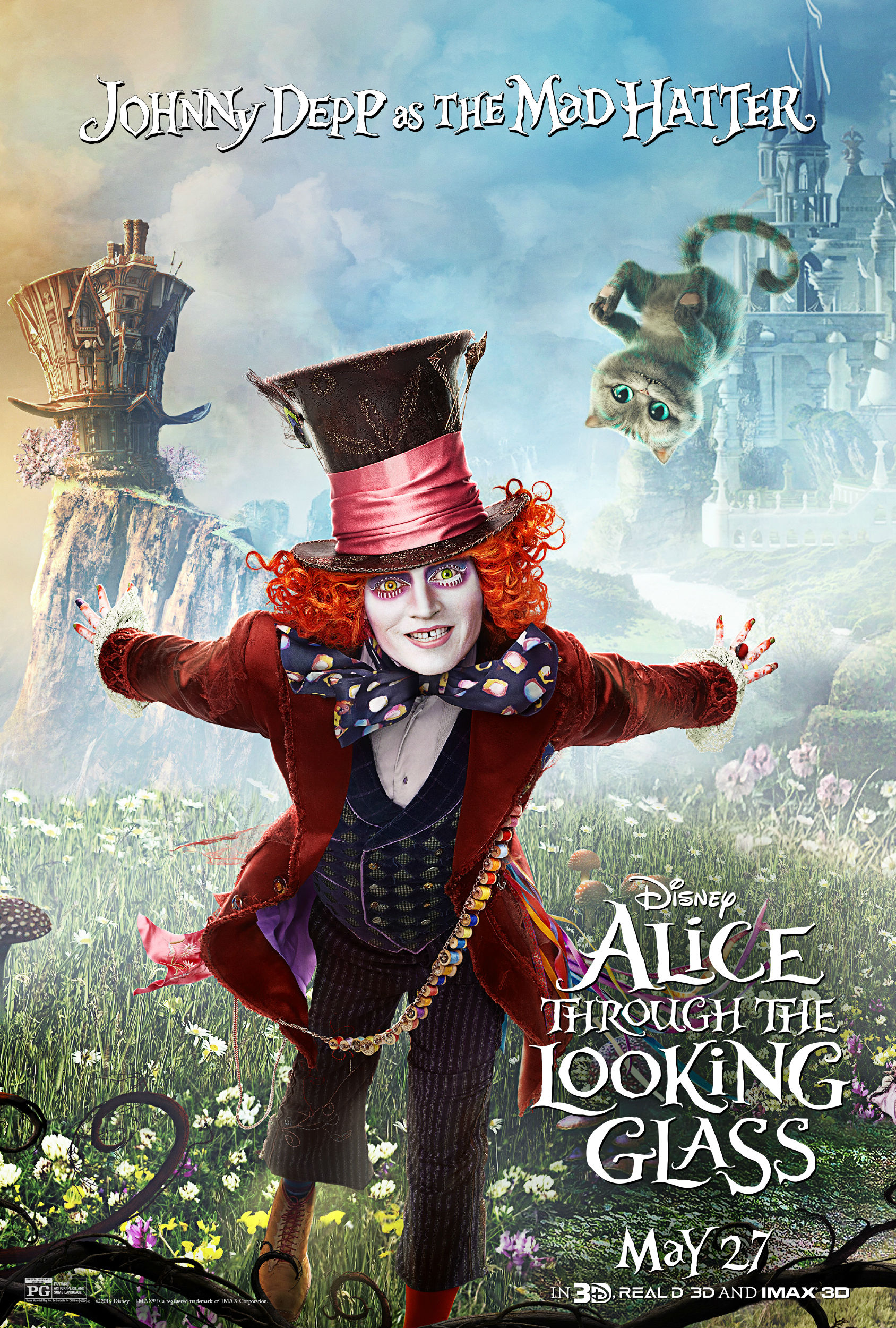 Resultado de imagen para Alice Through the Looking Glass MOVIE POSTER