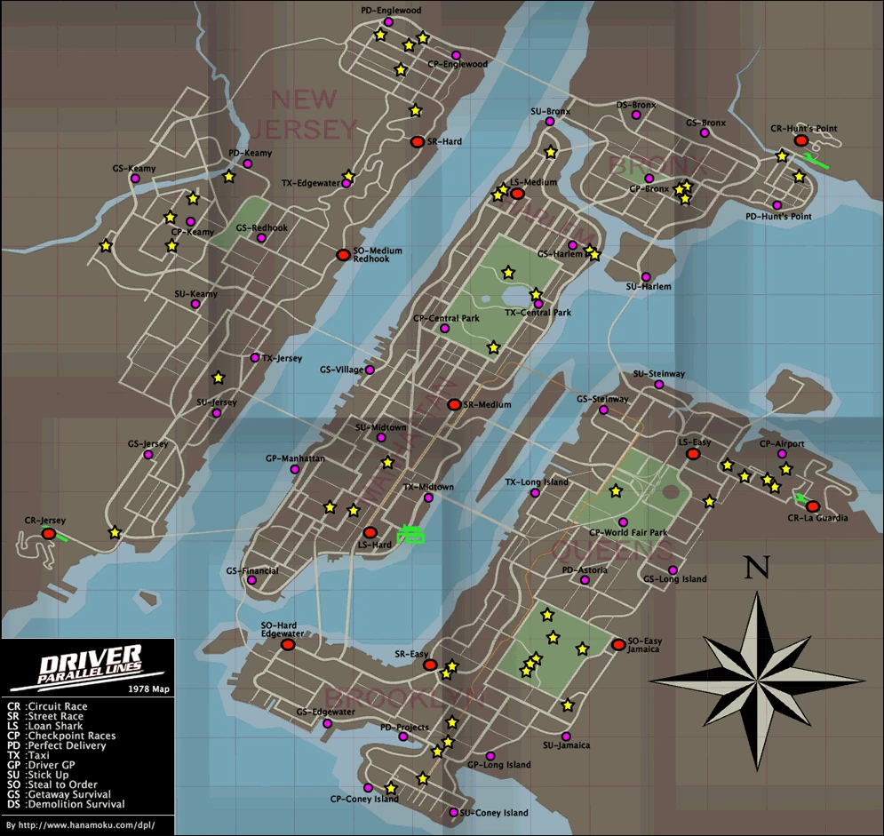 Image Driver Parallel Lines 1978 MAP.gif Driver Wiki FANDOM