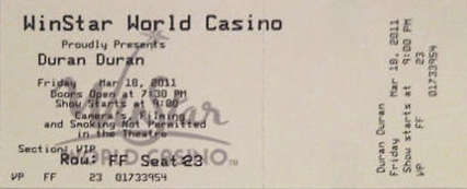 Winstar world casino tickets