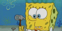 Image - Spongebob-hits-nail-o.gif | Epic Rap Battles of ...