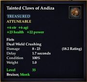 Tainted Claws of Andiza
