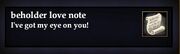 Beholder love note