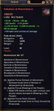 Sabatons of Benevolence