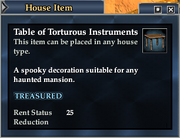 Table of Torturous Instruments