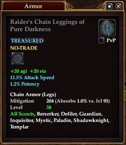 Raider's Chain Leggings of Pure Darkness