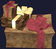 Leather wrapped gift boxes (Visible)
