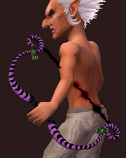 Candy-Striped Bow of Gloom (Equipped)