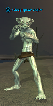 A deep spawn angler