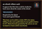 An efreeti silken sash