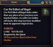 Cor Per'Edhel ed'Hegel