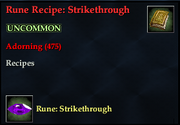 Rune Recipe- Strikethrough