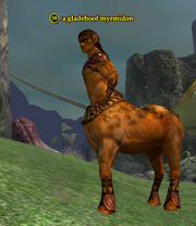 A gladehoof myrmidon