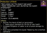 Protection of brell