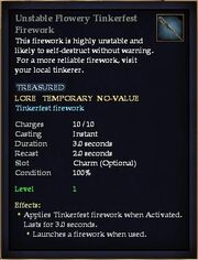 Unstable Flowery Tinkerfest Firework