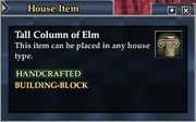 Tall Column of Elm