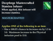 Deepforge Mastercrafted Stamina Infuser