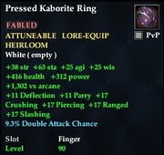 Pressed Kaborite Ring