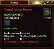 Tanned Leather Bracers