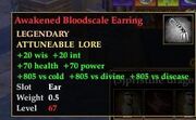 Awakened Bloodscale Earring