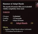 Hammer of Adept Hands