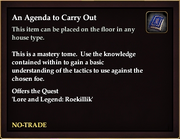 An Agenda to Carry Out