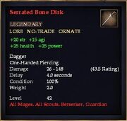 Serrated Bone Dirk