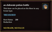 An elaborate potion bottle