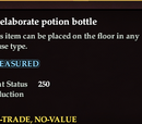 An elaborate potion bottle